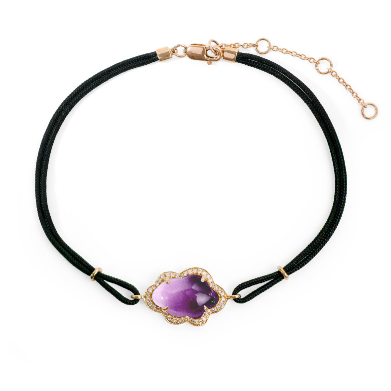 Amethyst and Diamond Cloud Bracelet NEW WAVE