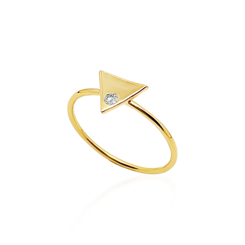 Ouro amarelo anel de diamante PAÍSES 99929950011