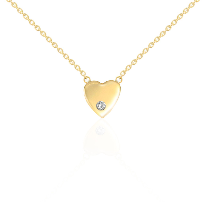 Collana Cuore diamante oro giallo ALWAY 99929953041