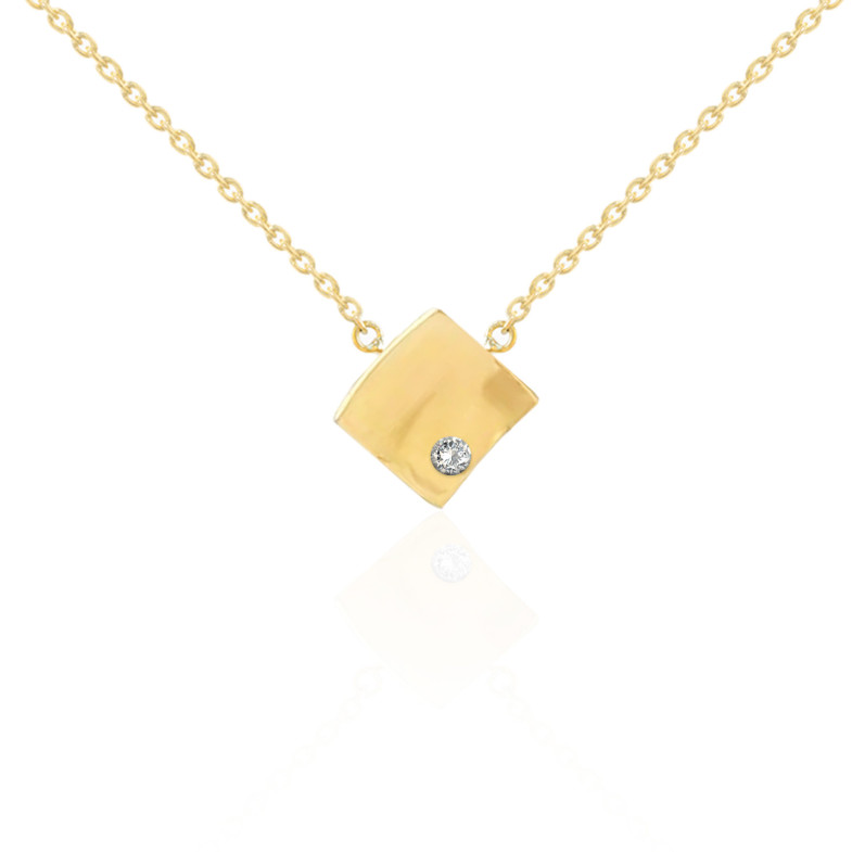 Col en diamant en or jaune toujours 99929954041