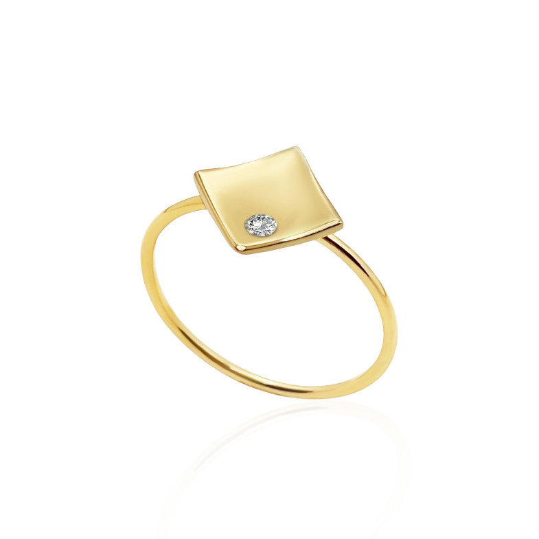 Ring Ring Diamant or jaune ALWAYS 99929954011