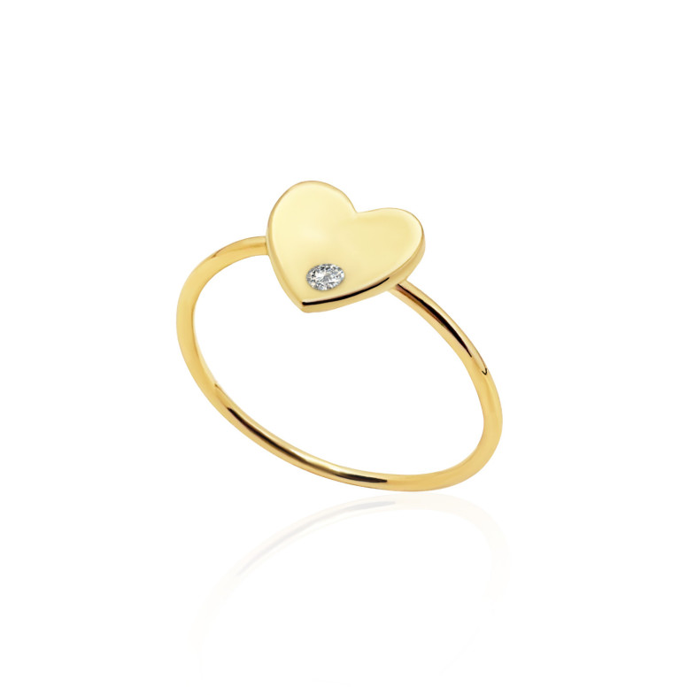 Anillo Corazón Diamante Oro Amarillo ALWAYS 99929953011