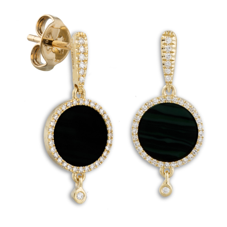 Onix Gold earrings 14711152221 OPAQUE STONES