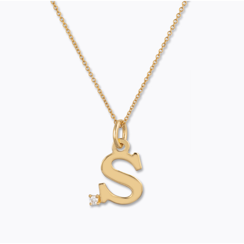 Collier initial S DOT DIAMOND 14710506841