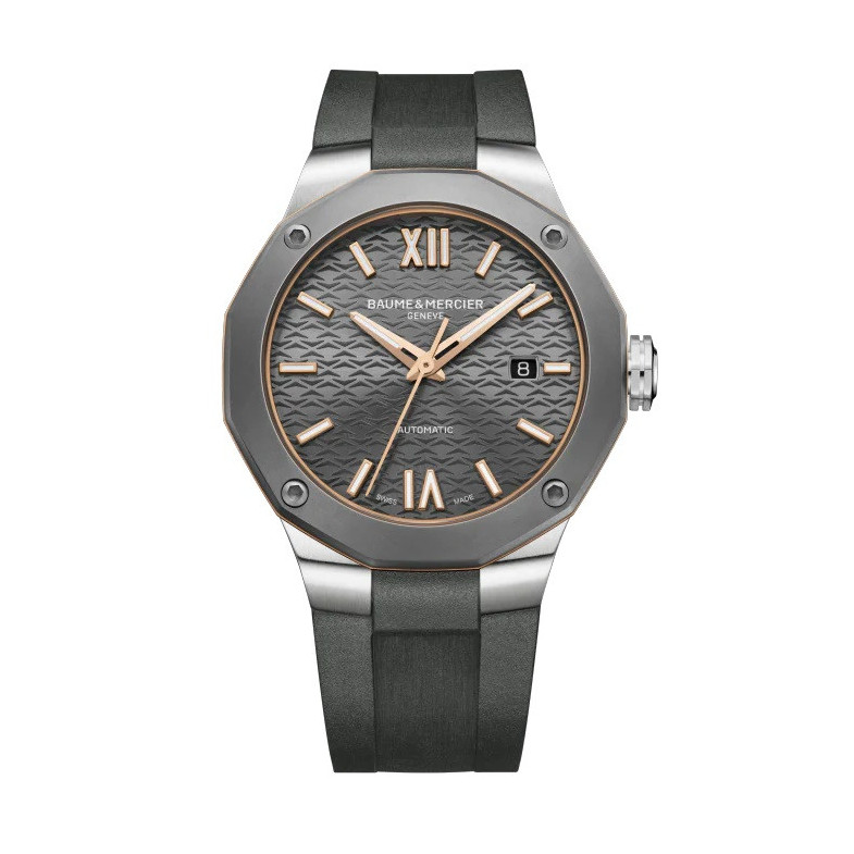 BAUME MERCIER RIVIERA AUTOMATIC STEEL AND TITANIUM 10660 M0A10660 MOA10660