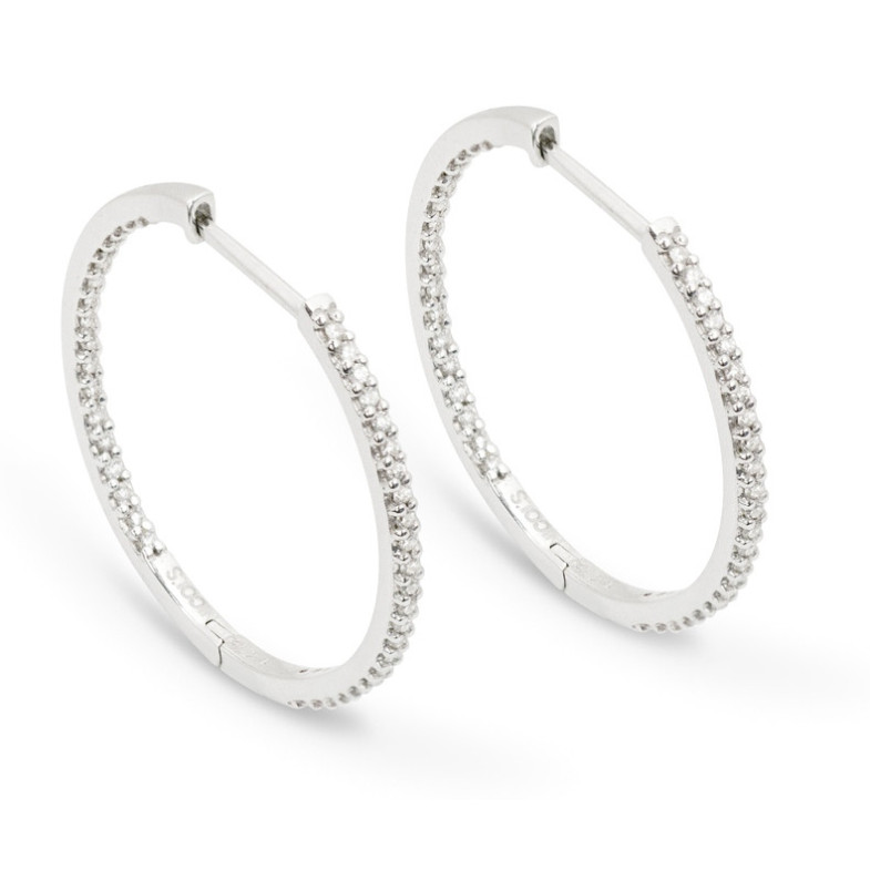 Gold hoop earrings 20111080021 HOOP