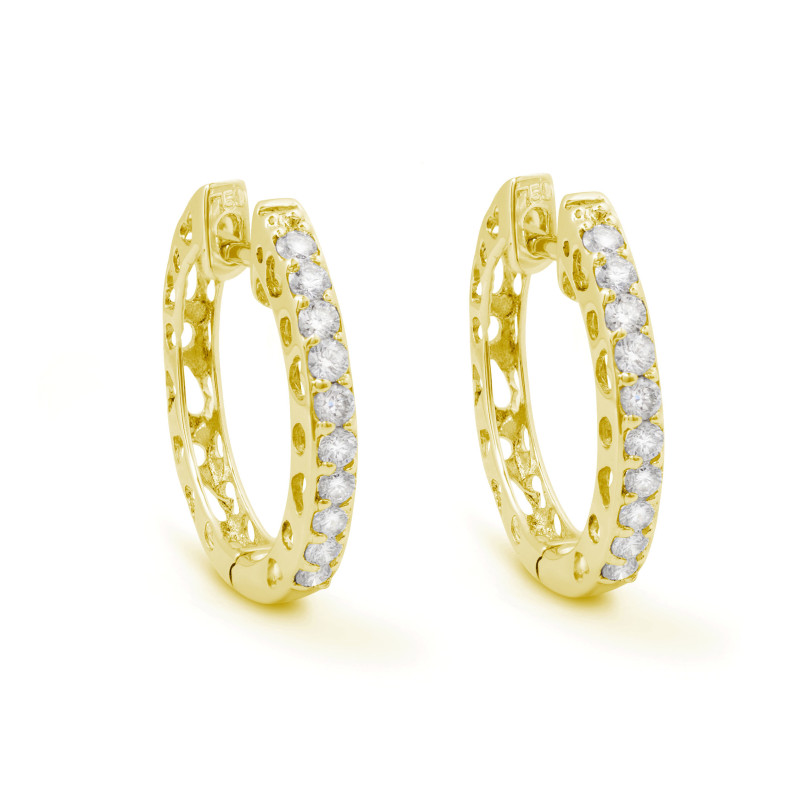 Boucles d'oreilles créoles diamant CRIOLLA 20110951121