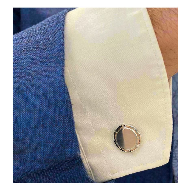 ENGRAVABLE Silver Cufflinks 33810121581