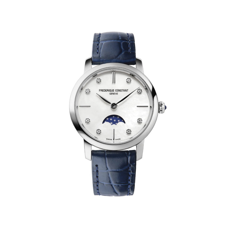 FREDERIQUE CONSTANT SLIMLINE DA DONNA FASI LUNARI QUARZO FC-206MPWD1S6