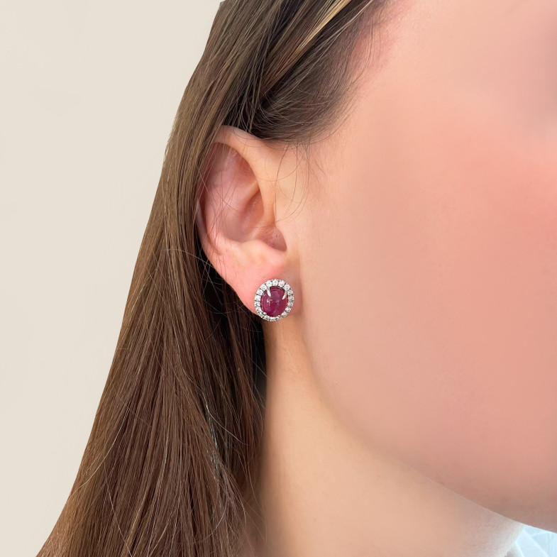 Boucles d'oreilles Rubi SUNRISE OVAL 6.50ct Or blanc 99929901021
