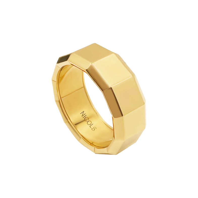 Men's Ring Yellow Gold 9mm ZEUS 99929880010
