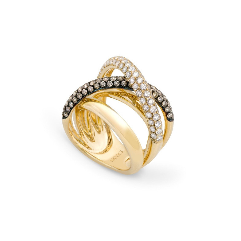 Ouro anel de diamante EARTH EARTH 27710160011