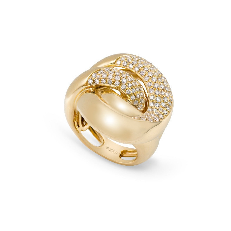 Anel de ouro com diamante BURNING EARTH 27710175011