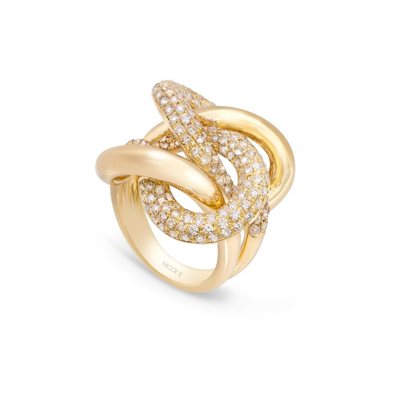 Anel de ouro com diamante BURNING EARTH 27710180011