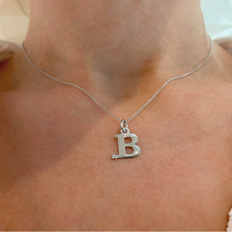 Collier initial B DOT DIAMOND 14710500141