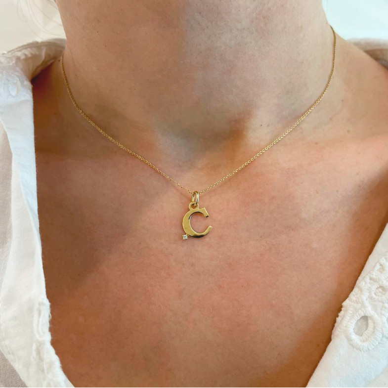 Collar Inicial C DOT DIAMOND 14710505241
