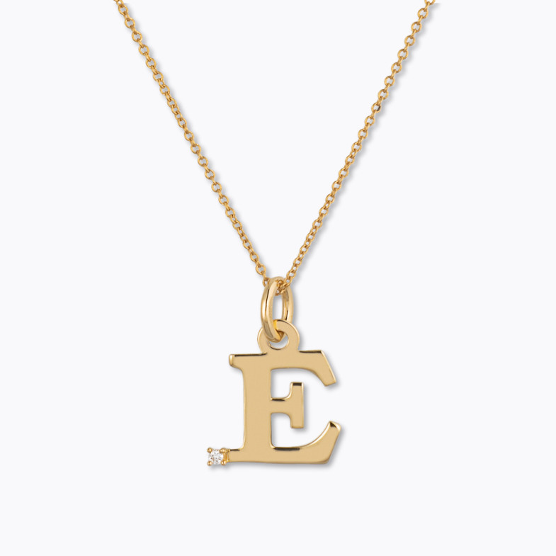 Collier initial E DOT DIAMOND 14710505441