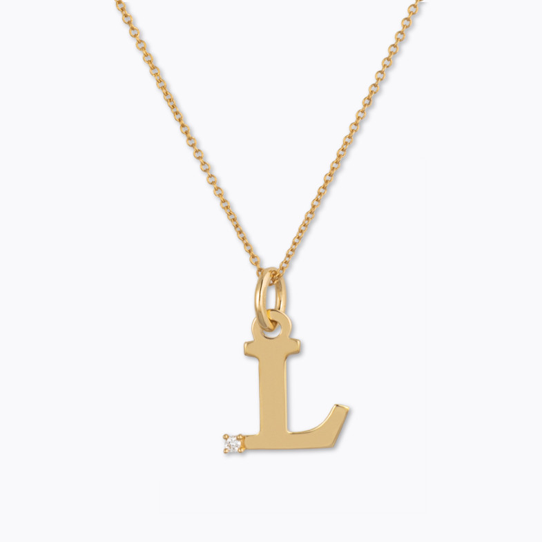 Collier initial L DOT DIAMOND 14710506141