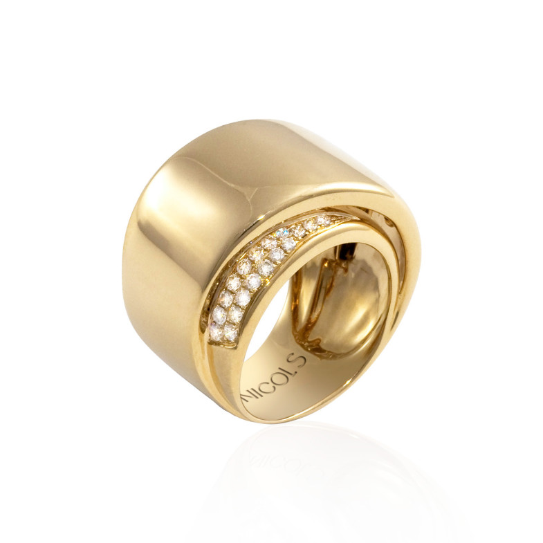 Gold Ring Diamonds EARTH ARDIENTE 27710001011