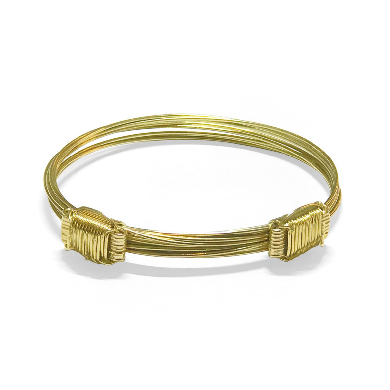 Bracelet en or jaune NUDO CORREDERA 10 HILOS 33810013030