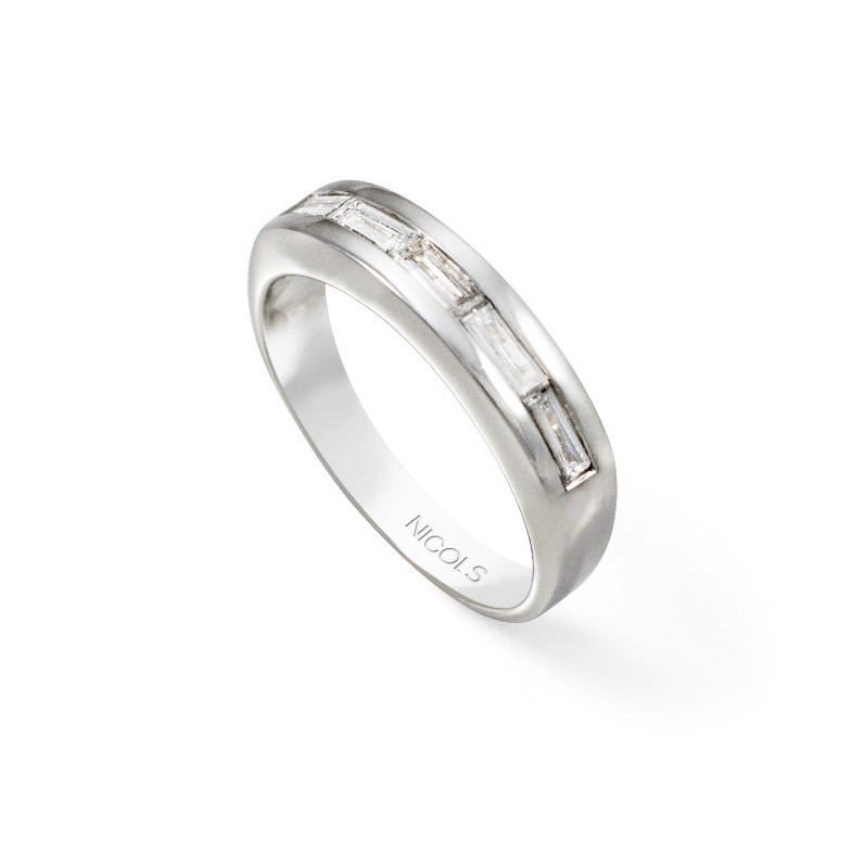 Anillo Pedida Media Alianza Baguette DIAMOND CLASSIC 06010960011