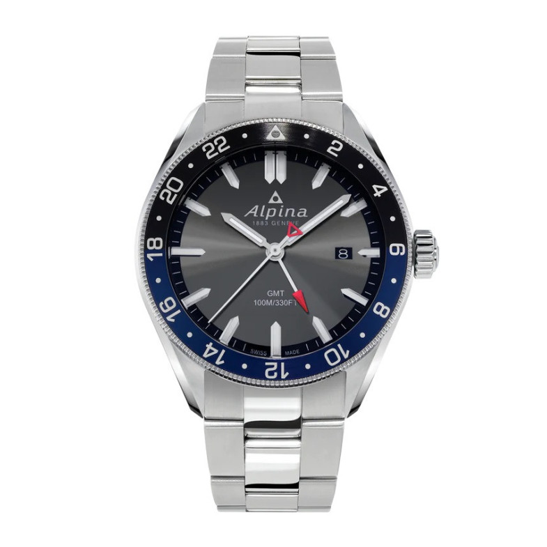 ALPINA ALPINER QUARTZ GMT DARK GREY AL-247GB4E6B