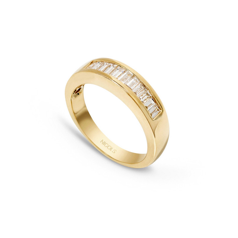 ABELIA Bague Alliance 0.70 Or Jaune 20110000215