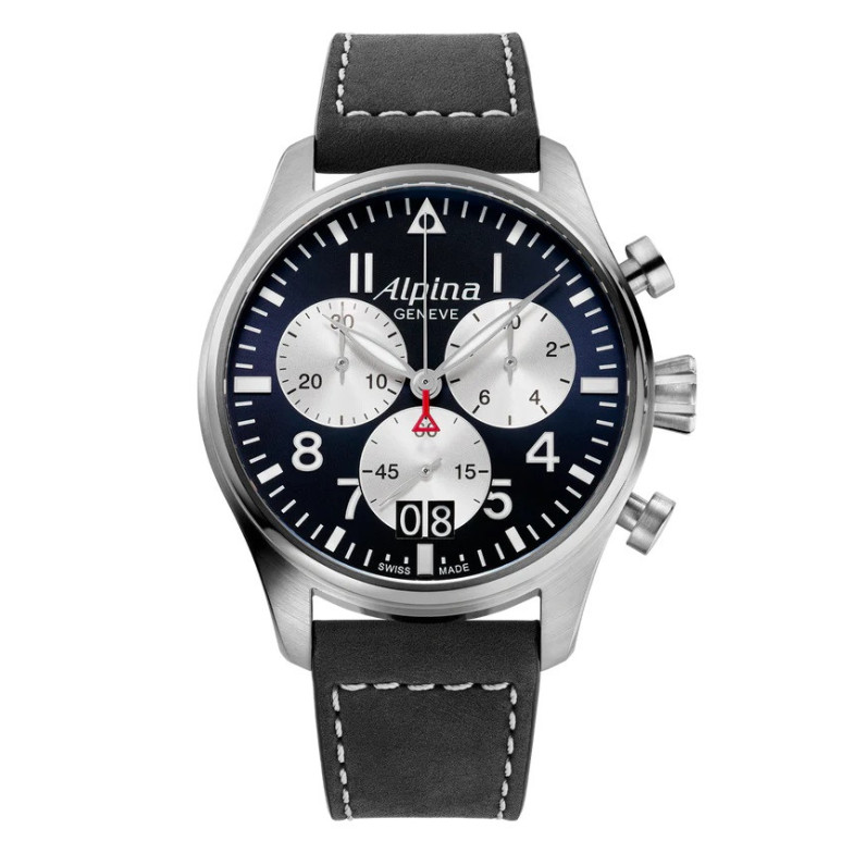 ALPINA STARTIMER PILOT QUARTZ CHRONOGRAPH BIG DATE AL-372NS4S6