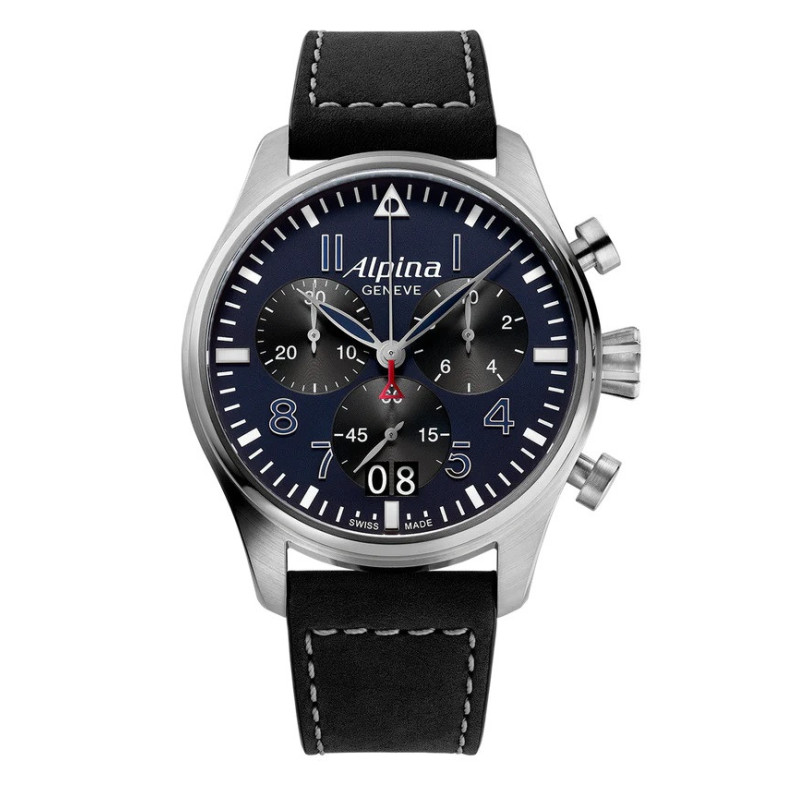 ALPINA STARTIMER PILOT QUARTZ CHRONOGRAPH BIG DATE AL-372NB4S6
