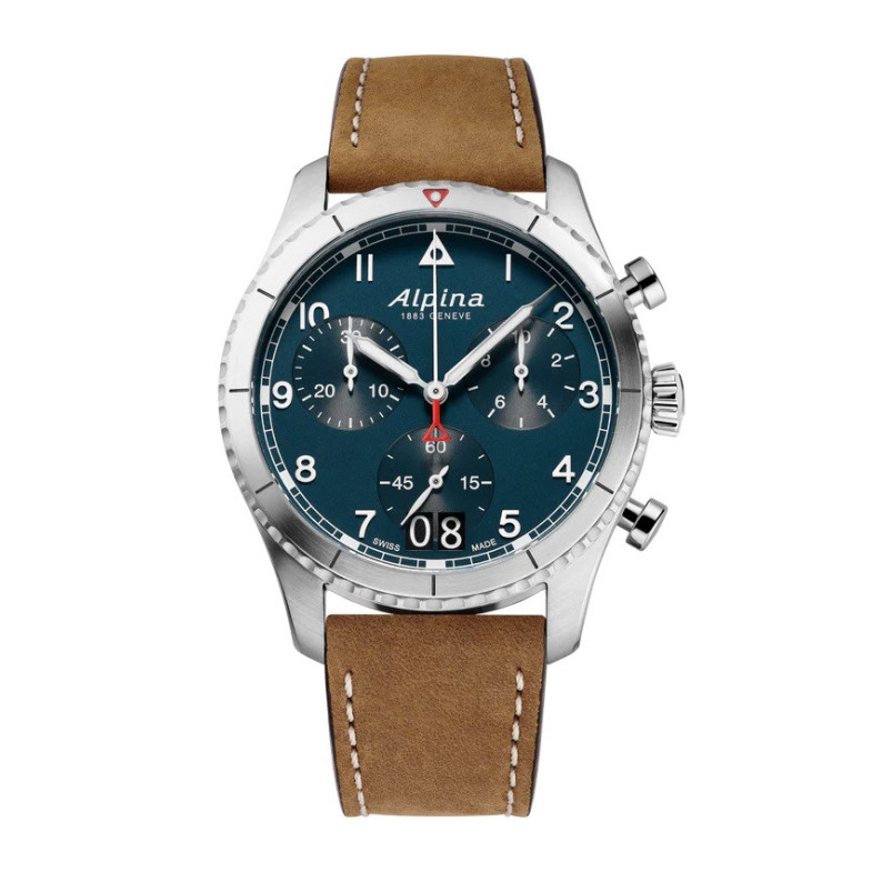 ALPINA STARTIMER PILOT QUARTZ CHRONOGRAPH BIG DATE 41mm AL-372NW4S26