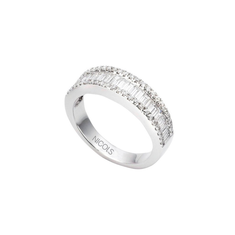 Anello ABELIA con diamanti 0,85 oro bianco 14710310111