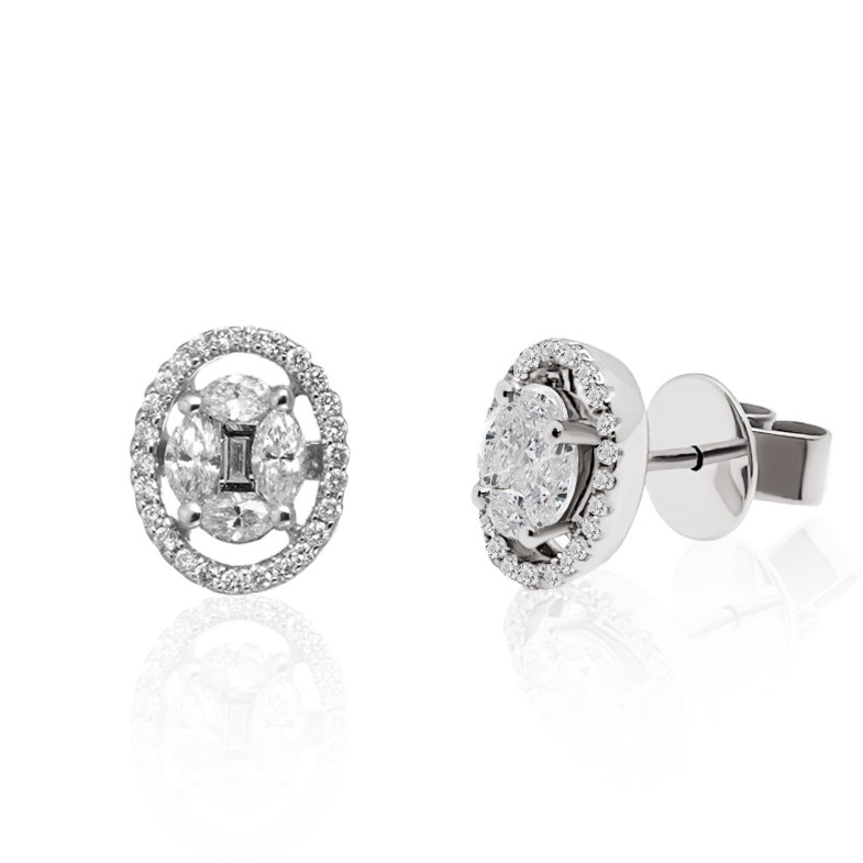 DORMILONAS OVALE Orecchini con diamanti 32810040121