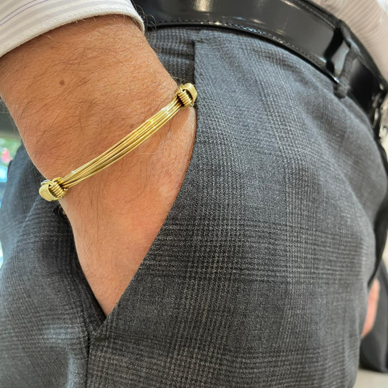 Bracelet en or jaune Node Runner 6 Hilos 33810011030