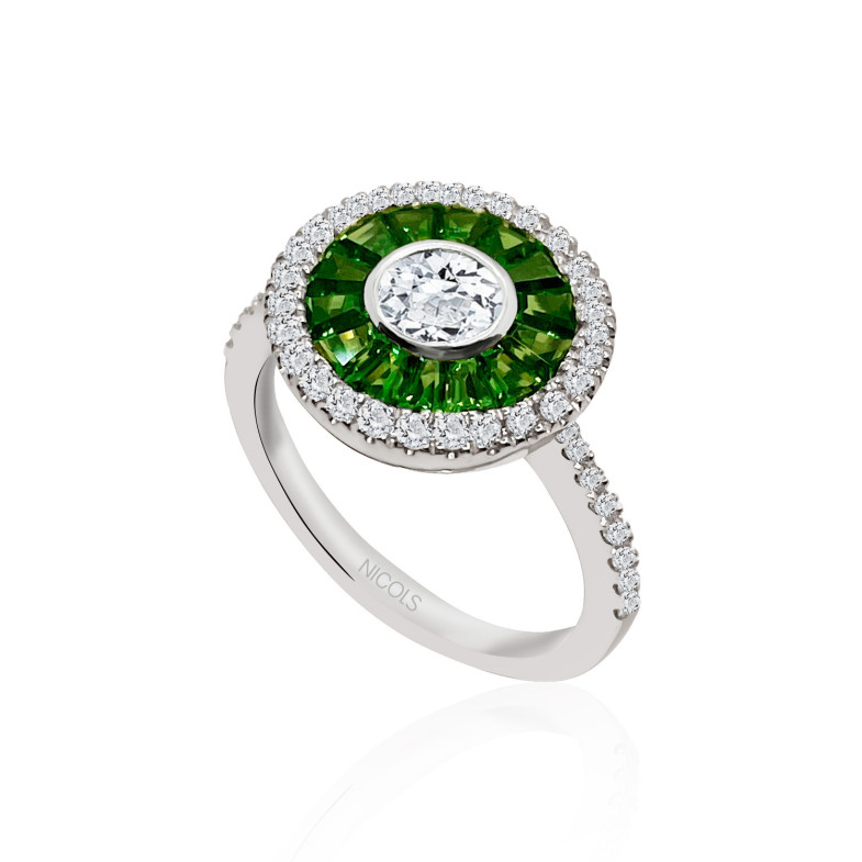 PARTRIDGE EYE Ring Green Garnet 14711200011
