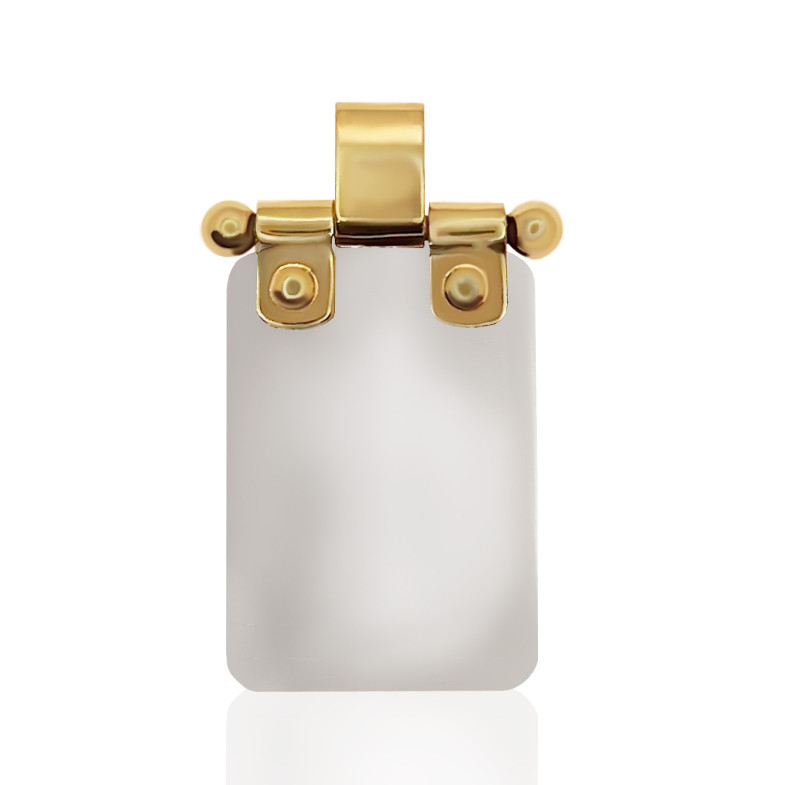 Men's Gold Military Pendant URBAN rectangular 99912622051