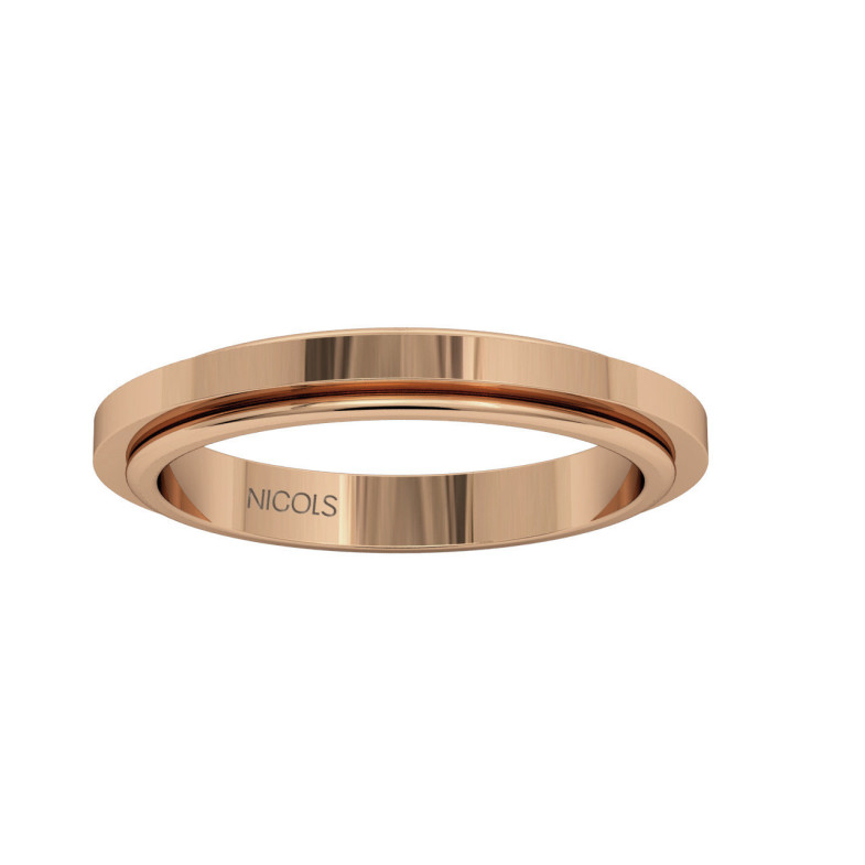 Wedding Ring Rotating LILIT Rose Gold