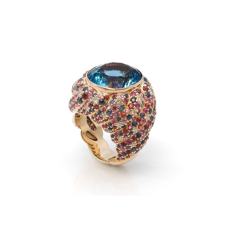 CoCKTAIL Blauer Topazinring 26810000013