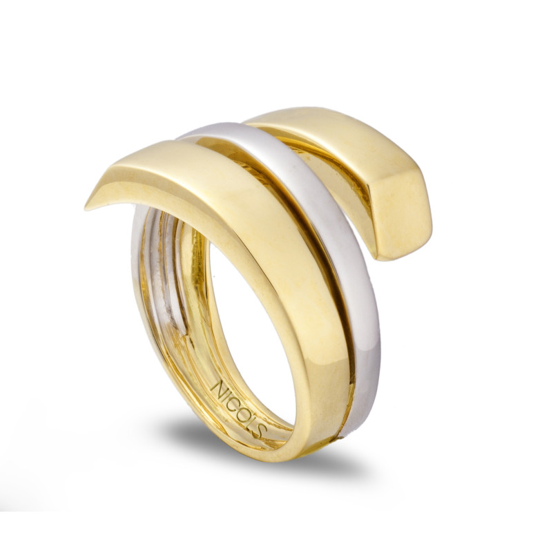 Ring TRIBANDA COMPLETE Gelbgold und Weiß 35010062110