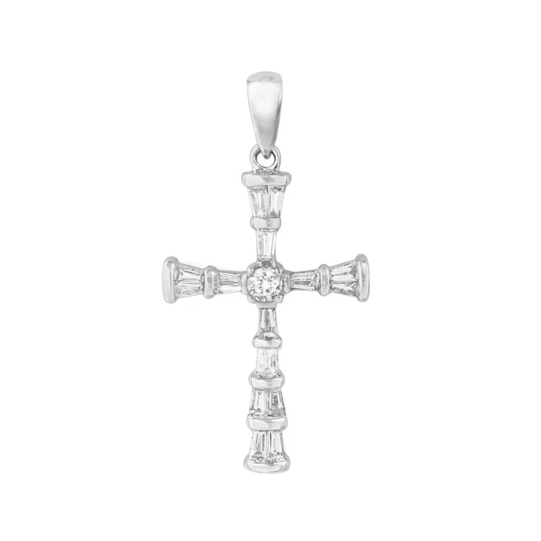 Cross Diamonds White Gold Baguettes 0.43Ct. 20110640053
