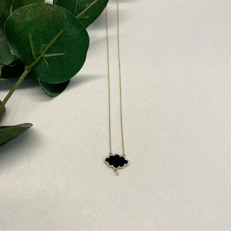 Gold Onyx OPAQUE STONES Halskette 14711154241