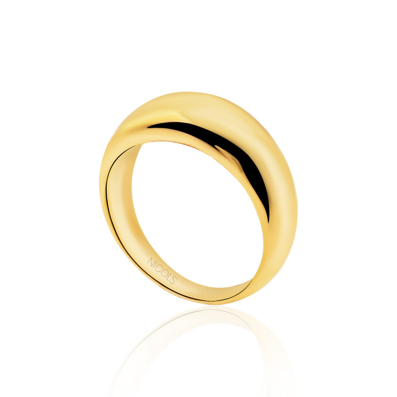 Anello in oro Minimalista Media Caña Alta 35010017010