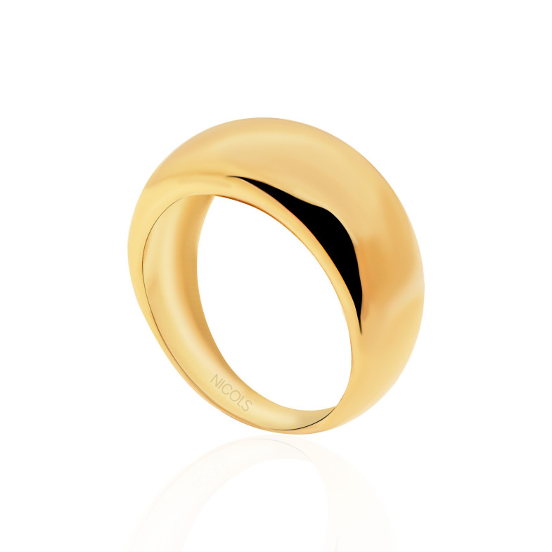 Anel de ouro Minimalist Caña Alta 9mm 35010017110