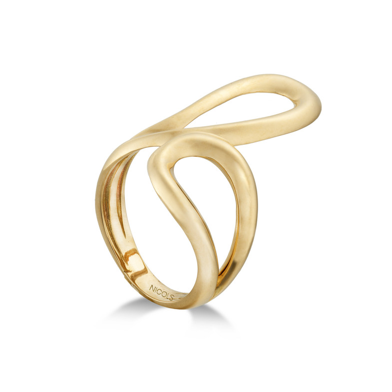 Gold ring BASIC GOLD LATIGO FACED KINGDOM 35010104010