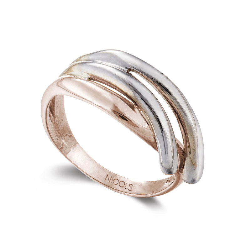 Scultura in oro Doppio Latigo Oro Rosa e Oro Bianco 35010033210