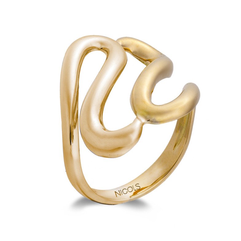 Gold ring BASIC FOUR WAVES GOLD LATIGO UNITED 35010101510