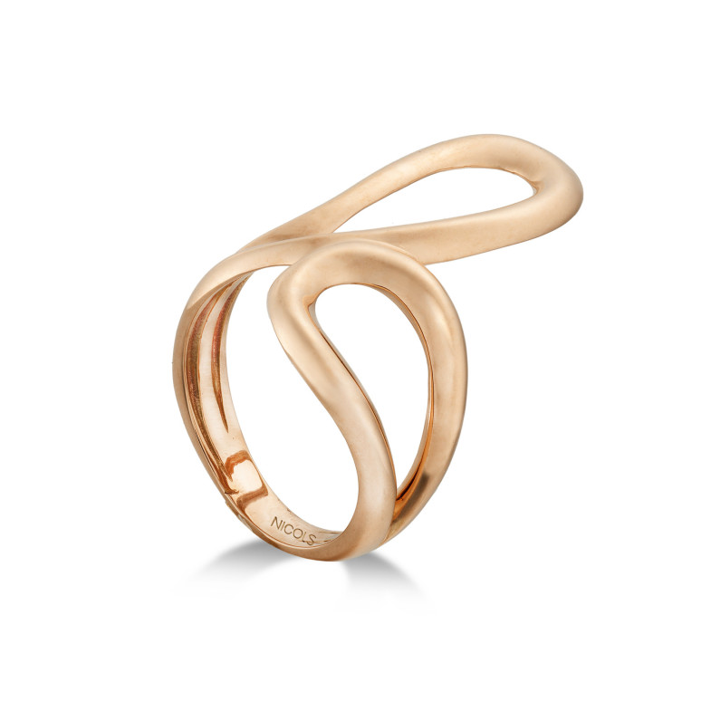 Gold ring BASIC GOLD LATIGO FACED KINGDOM 35010104110