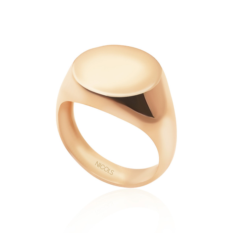 Sello Oro Rosa Mujer Redondo Vintage 35010721110