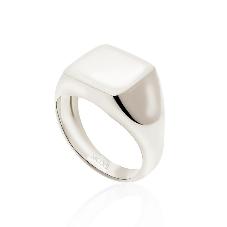 White Gold Stamp Woman Square Vintage 35010722310