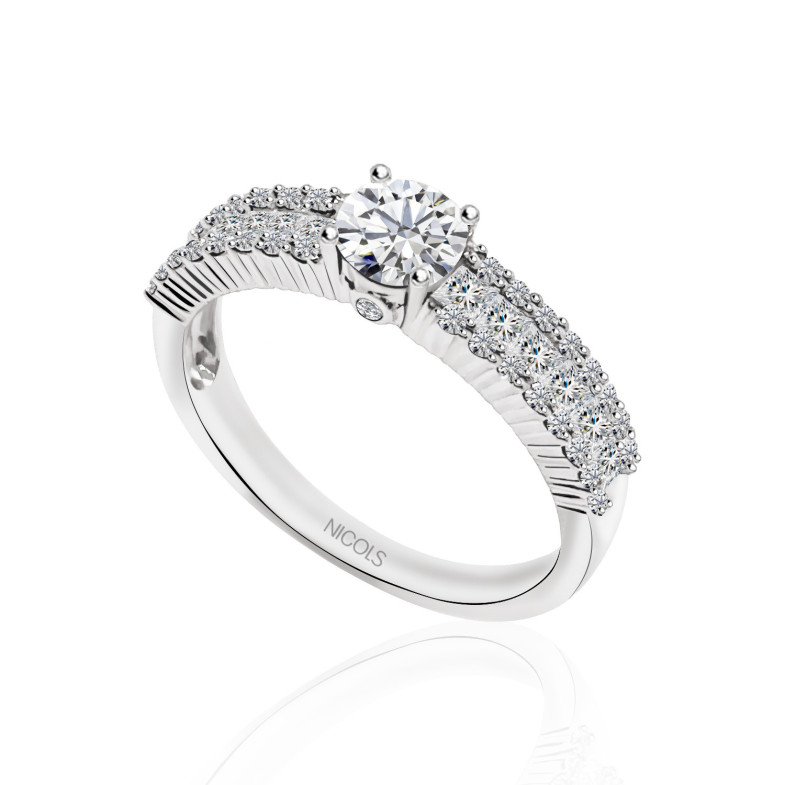 Abelia Solitaire Diamond Ring 0.50 White Gold 14710732011
