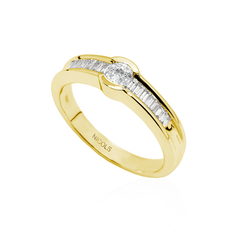 Diamond Ring Emily 0.50 Or jaune 14710511011